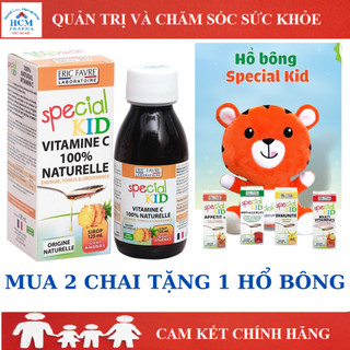 Siro vitamin C hữu cơ tự nhiên Special Kid tăng sức đề kháng cho bé vị cam chai 125ml nhập khẩu Pháp HCM PHARMA SPC12