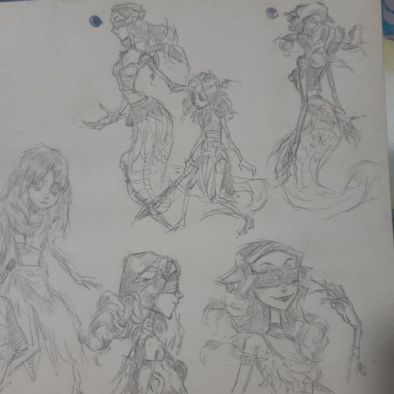 Tranh ký hoạ chì Identity V - Yihra - basic skin A4