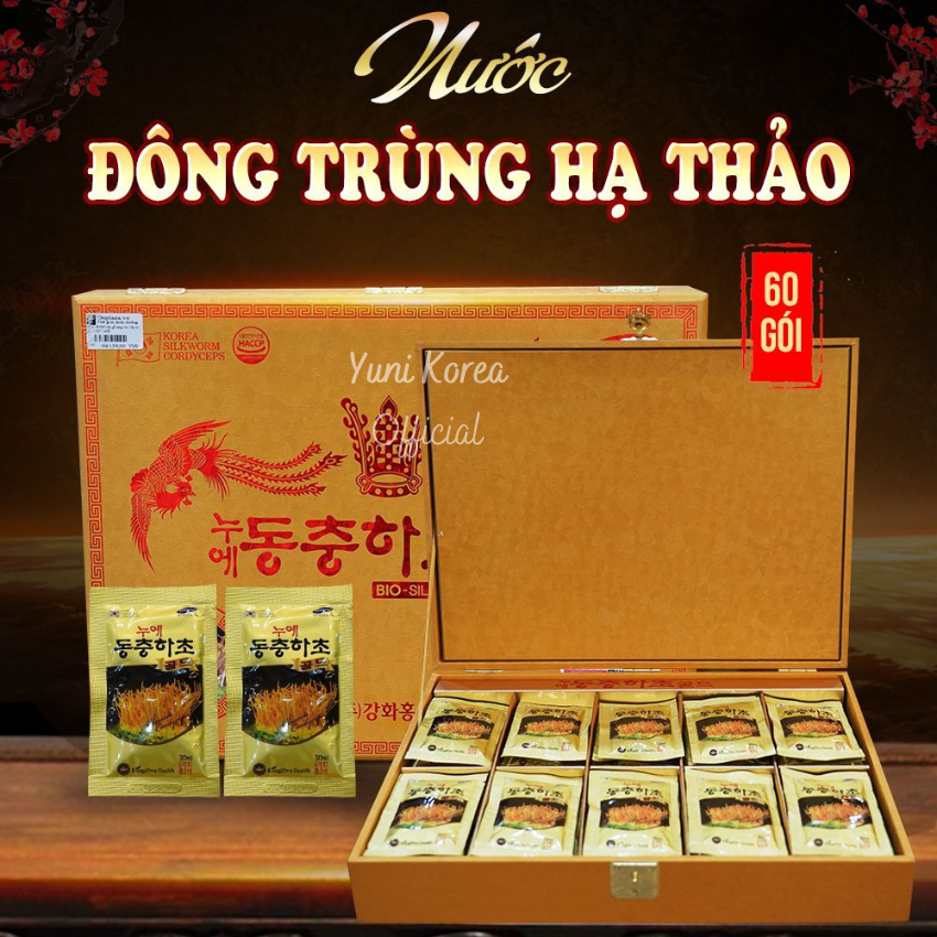 Nước Đông Trùng Hạ Thảo Kanghwa Hàn Quốc Daedong Ginseng Hộp 60 Gói x 30ml