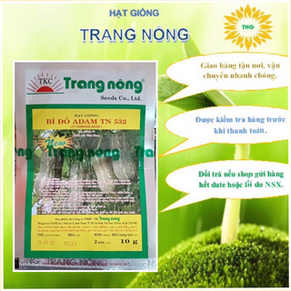 Hạt giốn bí đỏ hồ lô, bí đỏ hạt đậu quả dài Trang Nông 532 gói 10gram