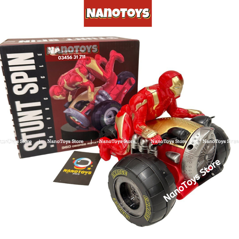 Đồ chơi siêu nhân, người nhện, nhảy múa - có mặt nạ - Spiderman nhảy múa, Người sắt, múa lân - tặng pin - NANOTOYS STORE