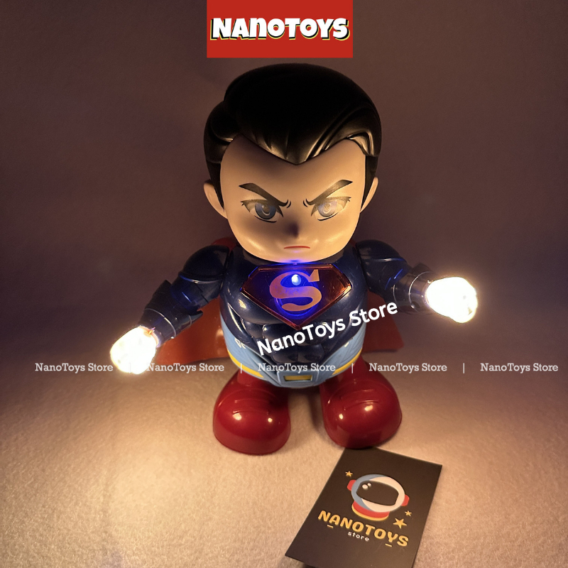 Đồ chơi siêu nhân, người nhện, nhảy múa - có mặt nạ - Spiderman nhảy múa, Người sắt, múa lân - tặng pin - NANOTOYS STORE