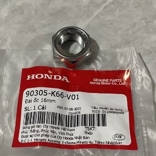 TÁN BÁNH XE GA - XE SỐ - ZIN CHÍNH HÃNG HONDA - TÁN 12M - TÁN 16 MM- 90306K66V01 - 90305K66V01