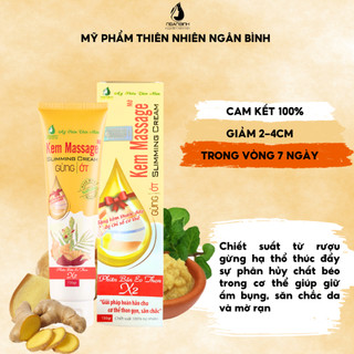 Kem tan mỡ bụng X2 ngân bình chiết xuất gừng ớt 150gr