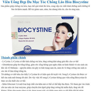 Biocystine viên uống chăm sóc hỗ trợ đẹp da, trắng da, mọc tóc, mọc móng