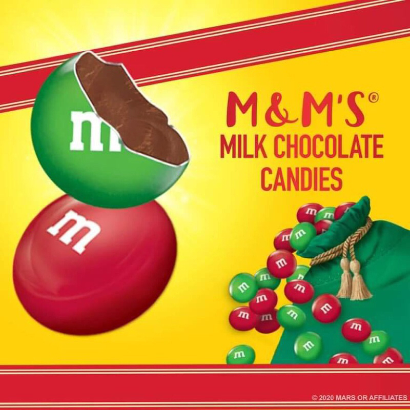 Socola M&M's Noel Christmas Milk Chocolate Candy Bag - 10 oz
