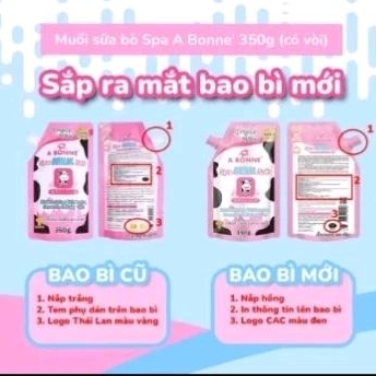 Muối tắm sữa bò tẩy tế bào chết A Bonne Milk Salt Thái Lan 350g