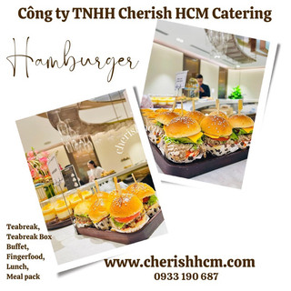 Set 10 bánh hamburger mini cho tea break, finger food, happy hour, tiệc công ty, event, buffet bánh