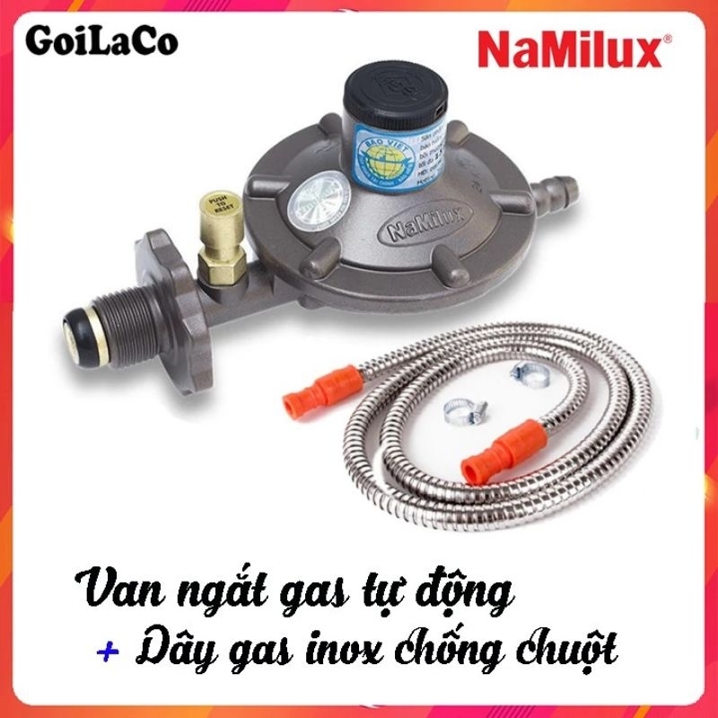 Van điều áp ngắt ga tự động Namilux NA-366S + dây ga inox