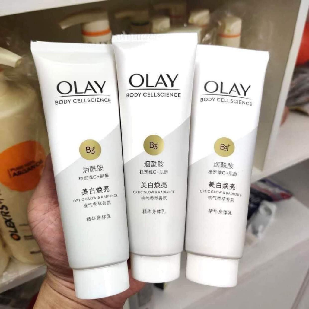 Dưỡng Thể Trắng Da Olay Body Cellscience B3+ Optic Glow & Radiance Body Lotion 85ml/250ml