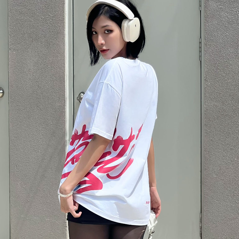 Áo Thun VITALITÉ PINK GRAFFITI TEE - TRẮNG