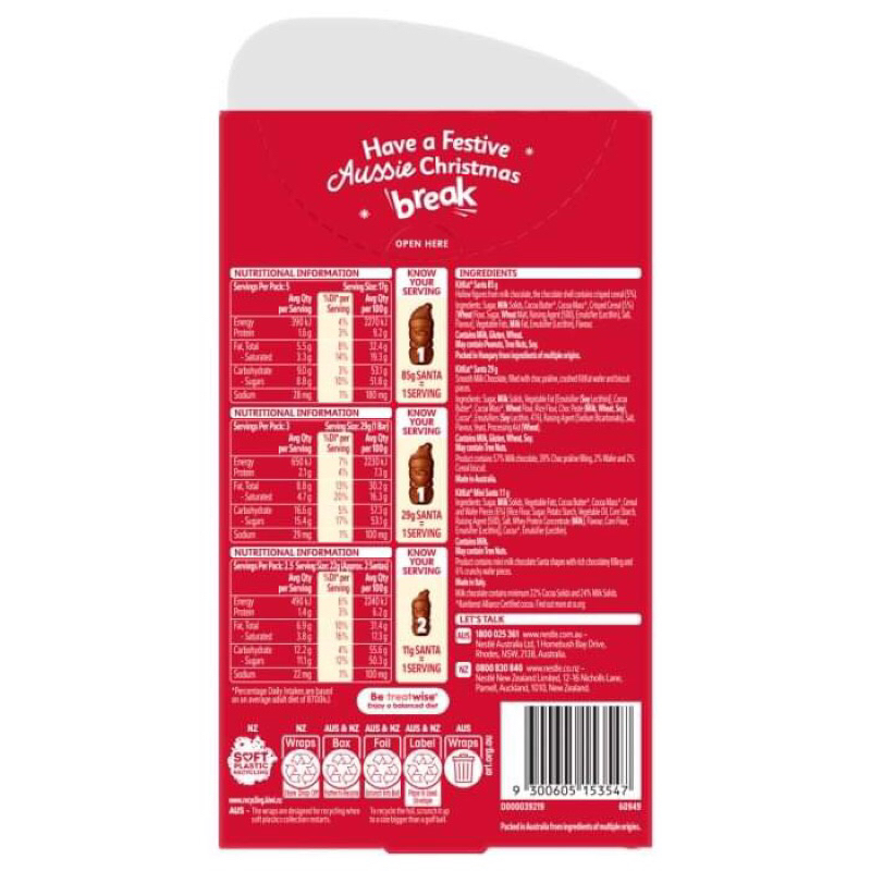 Hộp KITKAT Kris Kringle Gift Box Noel 227g uc