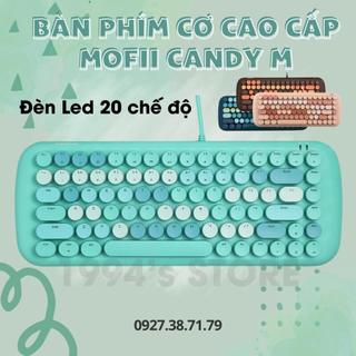MoFii Candy M Bàn phím cơ thật bản cao cấp  xinh xắn, siêu đẹp - Đèn LED 20 chế độ - Bàn phím văn phòng, chơi game...