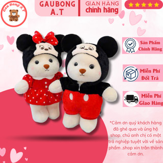 Gấu Bông Mickey Minnie Siêu Dễ Thương, Gấu Bông Lena Chuột Micky Gaubong_at