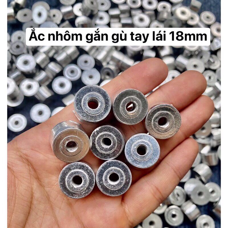 Ắc nhôm gắn gù tay lái 18mm