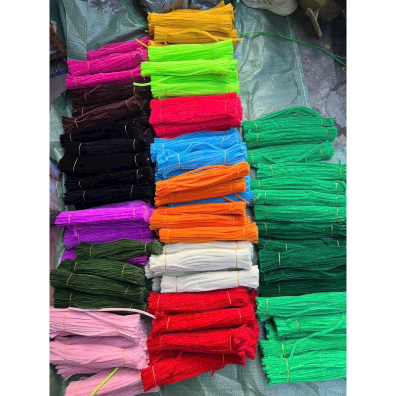 Bó  Sợi Kẽm Nhung Mix Màu , Một Màu