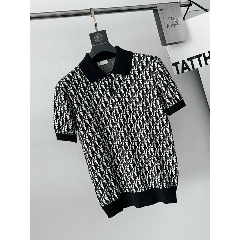Áo polo dior chất len dập vân bản Supper QC cao cấp