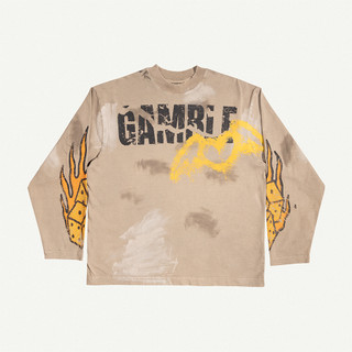 GAMBLING TEE  / Áo Thun Tay Dài Gambling / Oversized Boxy Fit / GAMBLE WORLDWIDE