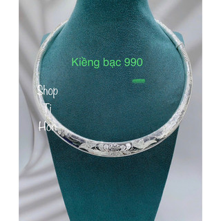 Kiềng bạc nguyên chất khoá vặn