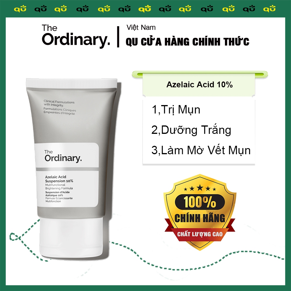 The Ordinary Kem Trị Mụn Azelaic Acid Suspension 10% Cream Dưỡng Trắng 30ml