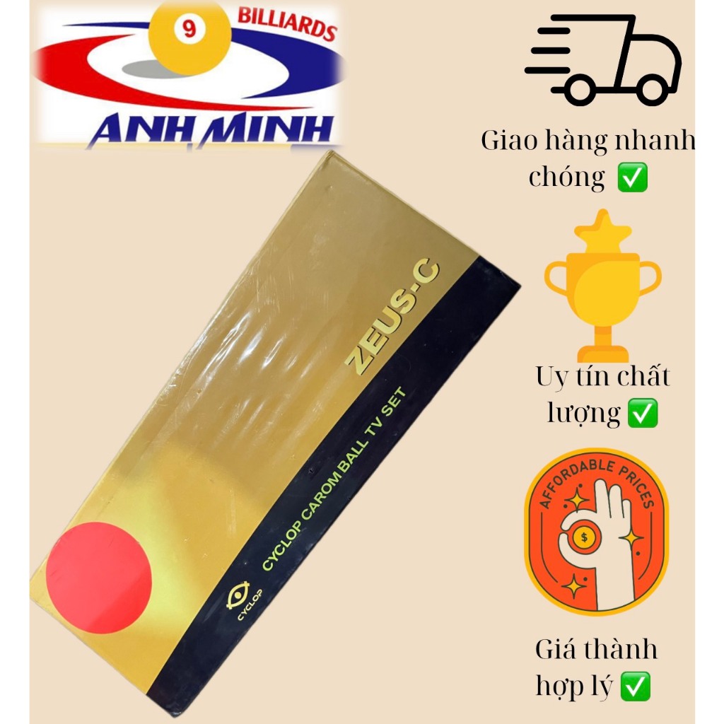 Bóng bi bida ba băng Cyclop