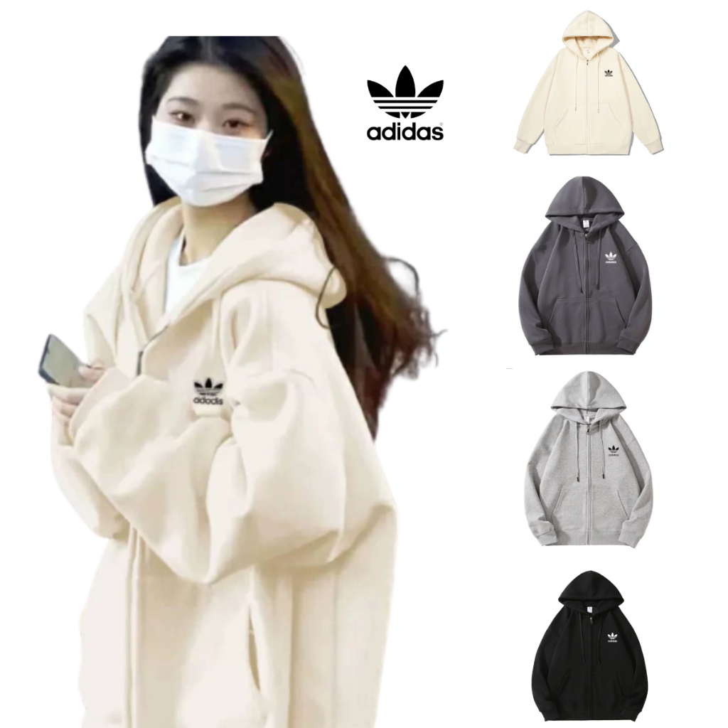 Áo Hoodie Zip Adidas Nam Nữ DEGO Chất Nỉ Bông Cao Cấp