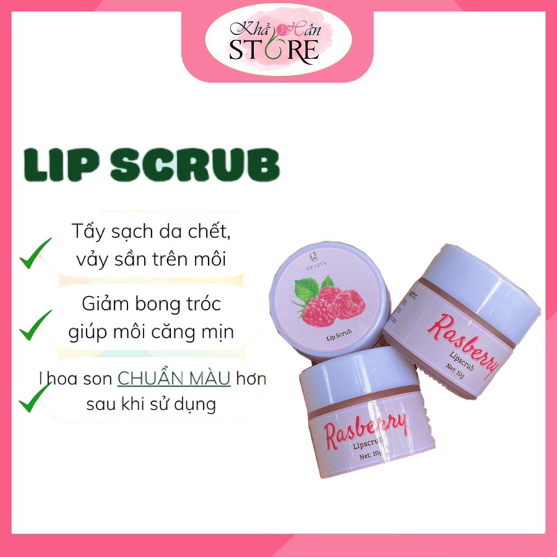 Tẩy Tế Bào Chết Môi Rasberry Gy Trần