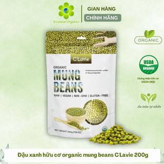 Đậu xanh hữu cơ organic mung beans c'lavie 200g date 20/12/2024