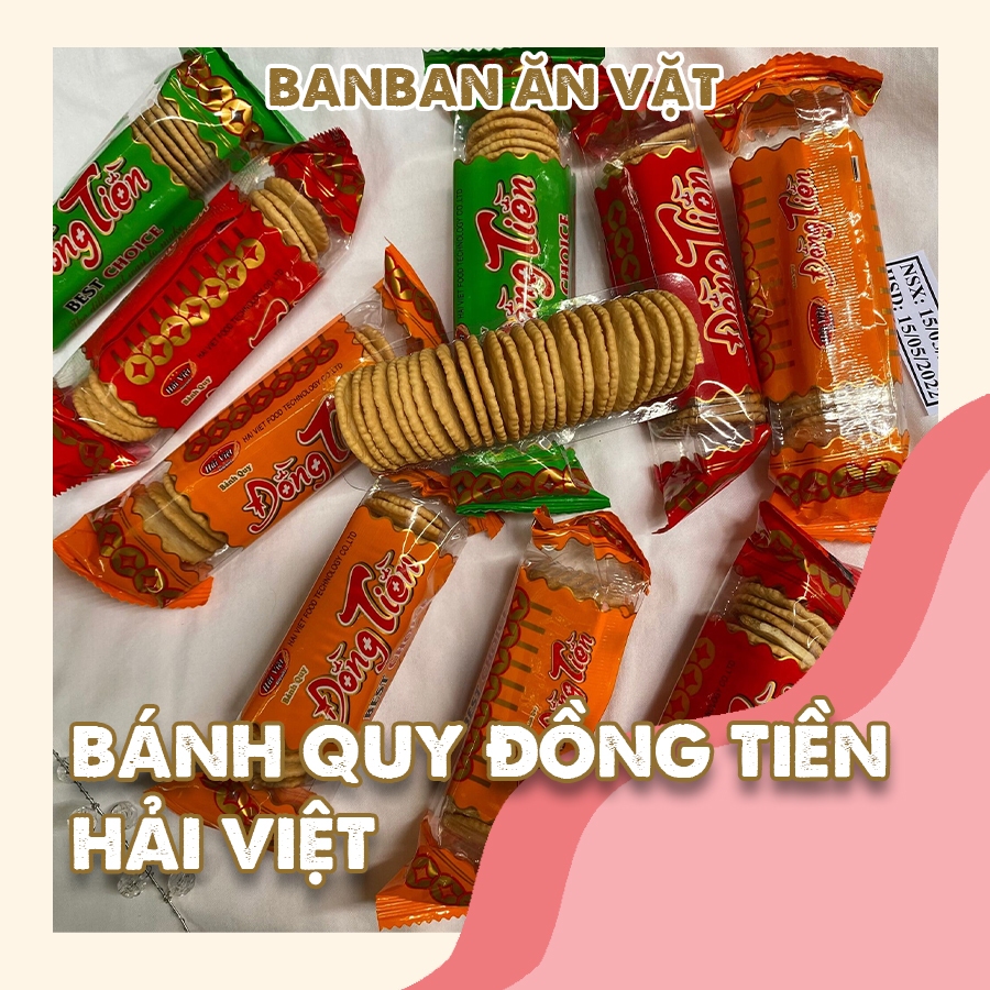 Bánh quy đồng tiền Hải Việt tuổi thơ