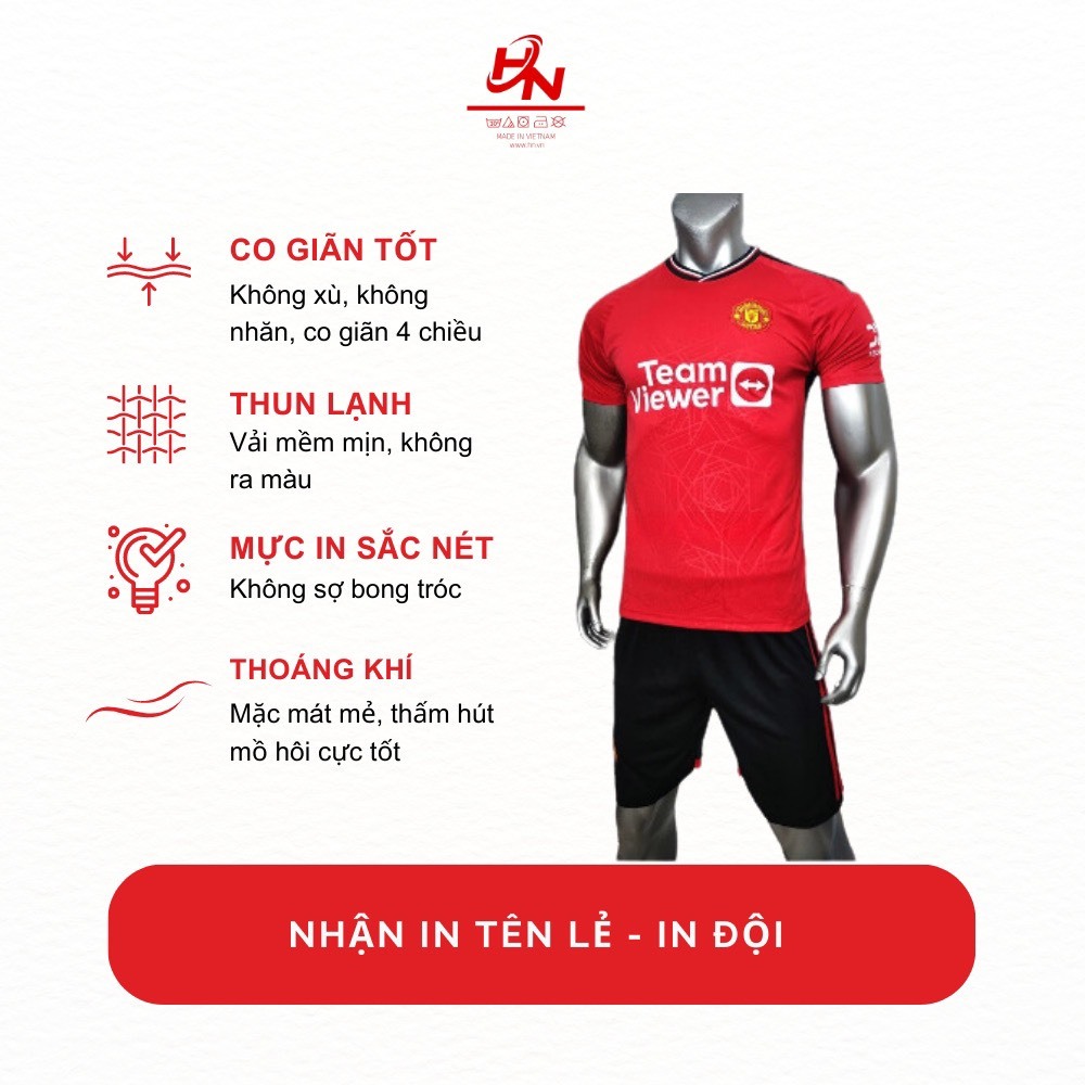 Bộ Quần Áo Bóng Đá Thể Thao Trẻ Em & Người Lớn CLB MAN.CITY ĐEN - Đồ Thể Thao Giá Rẻ Nam Nữ Vải Thun Lạnh Mát