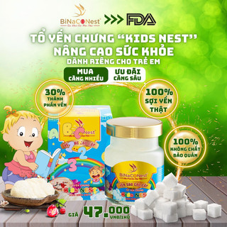 Yến sào binaconest - tổ yến chưng sẵn cho trẻ em 70ml