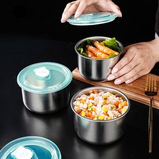 Bát, tô Inox 304 có nắp đậy đựng thực phẩm- Hộp inox có nắp đựng thực phẩm