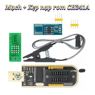Bộ mạch nạp rom CH341B (MẠCH + KẸP) full soft .kienstore358