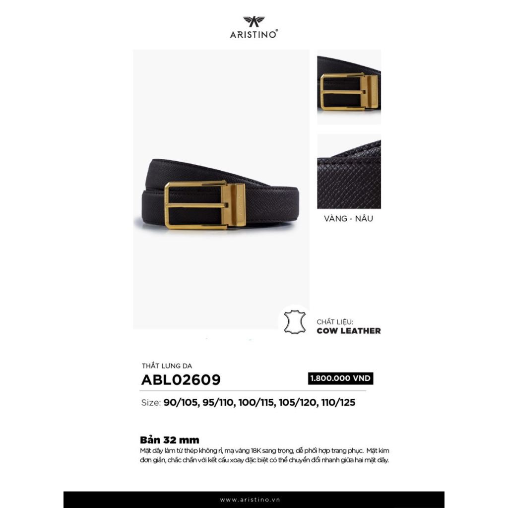 Thắt lưng da nam Aristino ABL04207 ,ABL04107, ABL0408 , ABL03209, ABL06209