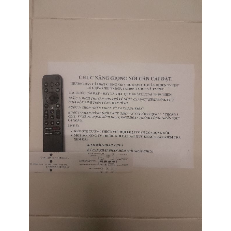 Remote điều khiển tivi SONY có giọng nói chính hãng