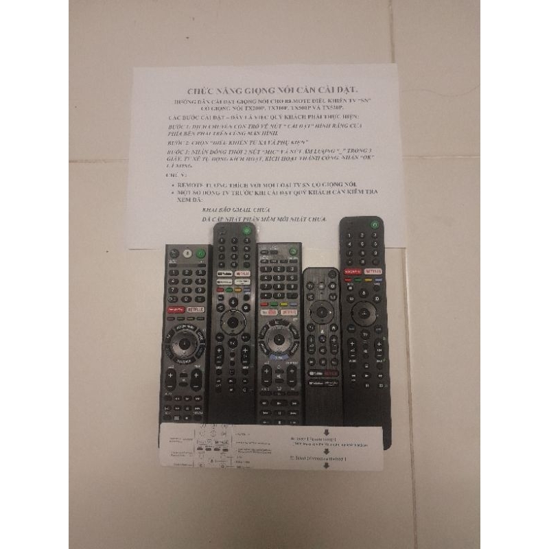 Remote điều khiển tivi SONY có giọng nói chính hãng