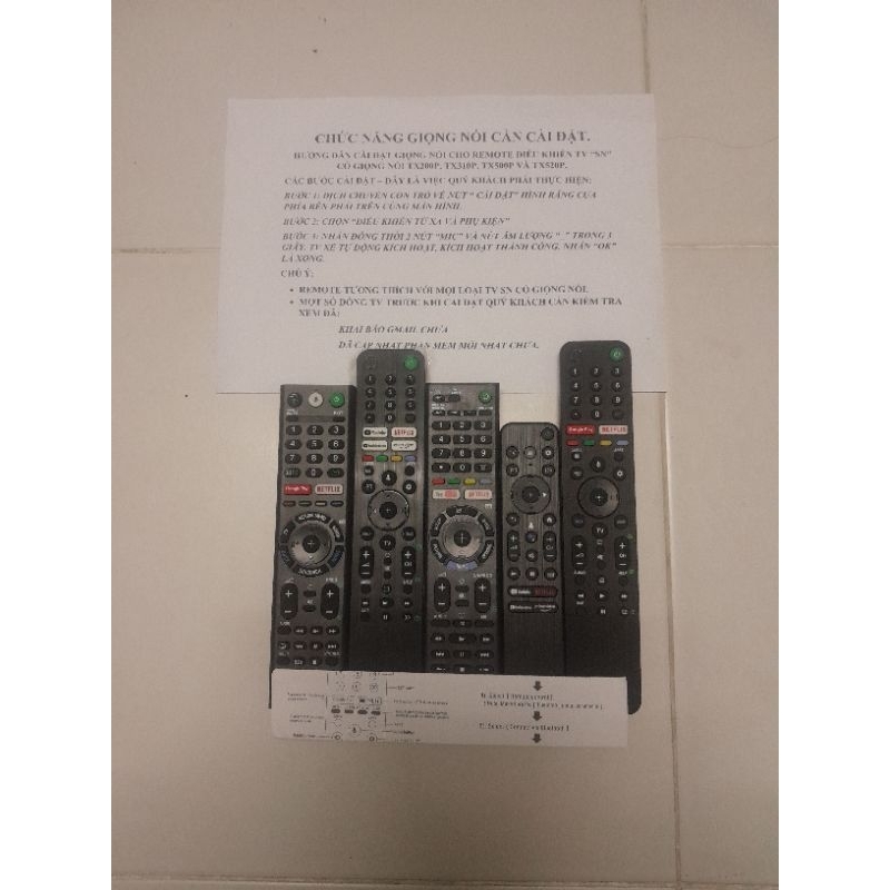 Remote điều khiển tivi SONY có giọng nói chính hãng