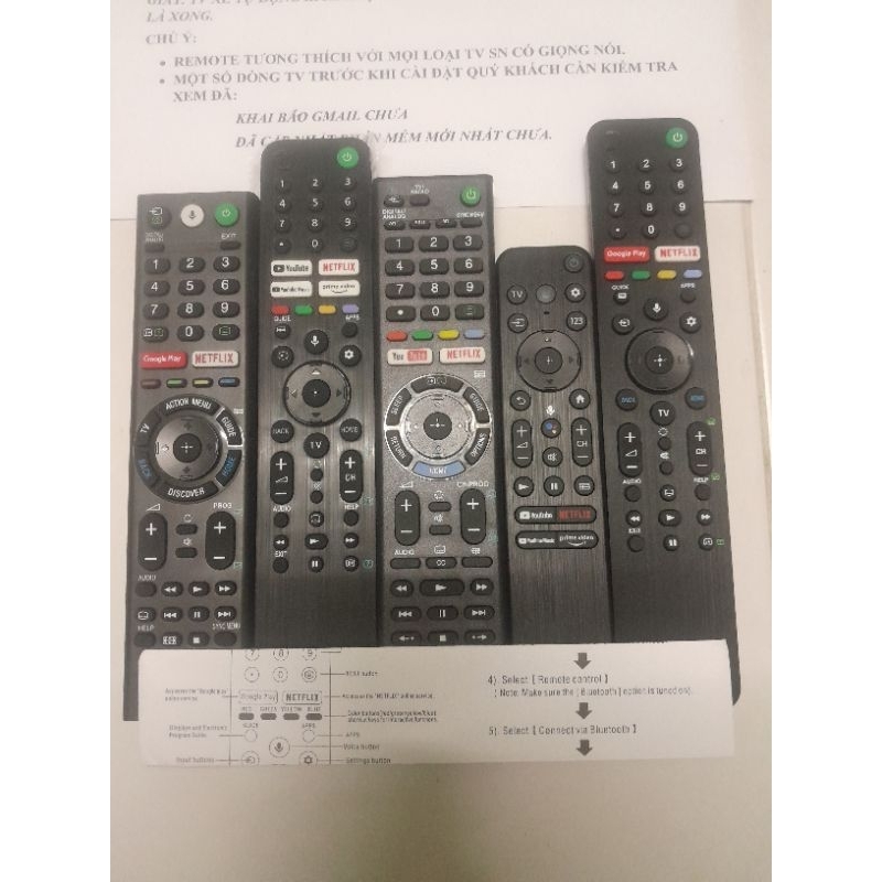 Remote điều khiển tivi SONY có giọng nói chính hãng