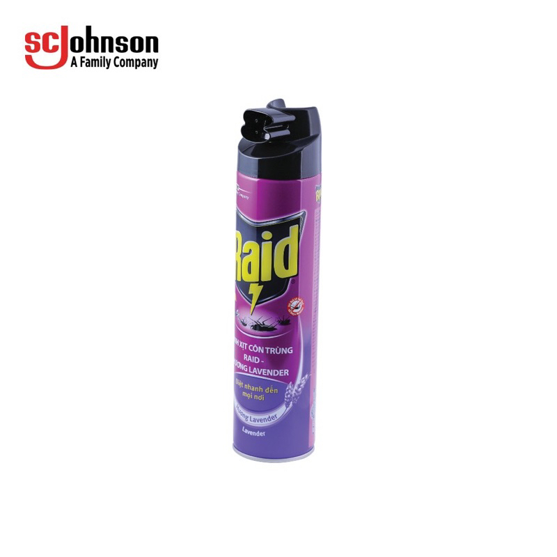Bình xịt côn trùng,xịt muỗi Raid 600ml chính hãng