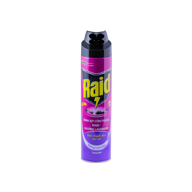 Bình xịt côn trùng,xịt muỗi Raid 600ml chính hãng