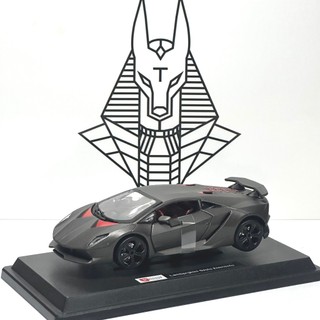 Mô hình xe ôtô kim loại 1/24 siêu xe lamborghini sesto elemento sẵn đế dùng để trưng bày