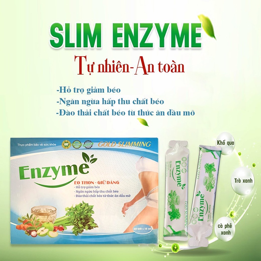 Enzyme  Gold Slimming - Giảm cân An toàn  - Hiệu quả từ rau củ quả Đà Lạt - Thảo dược thiên nhiên