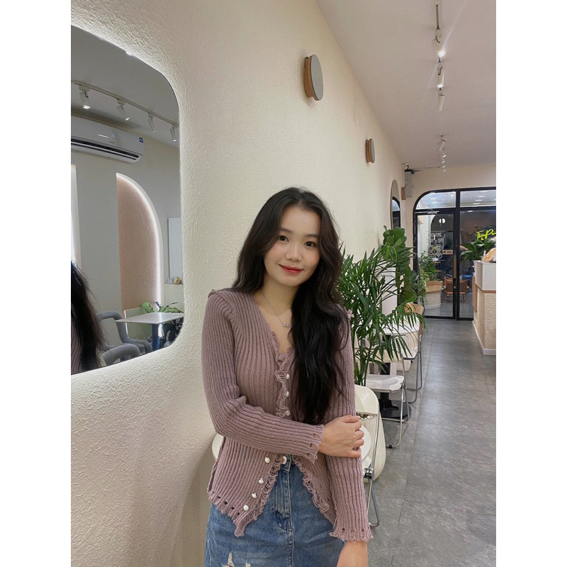 Pass áo len cardigan