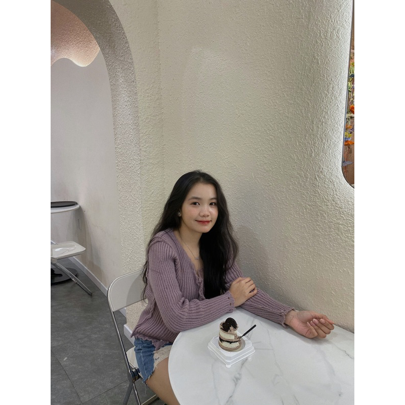 Pass áo len cardigan