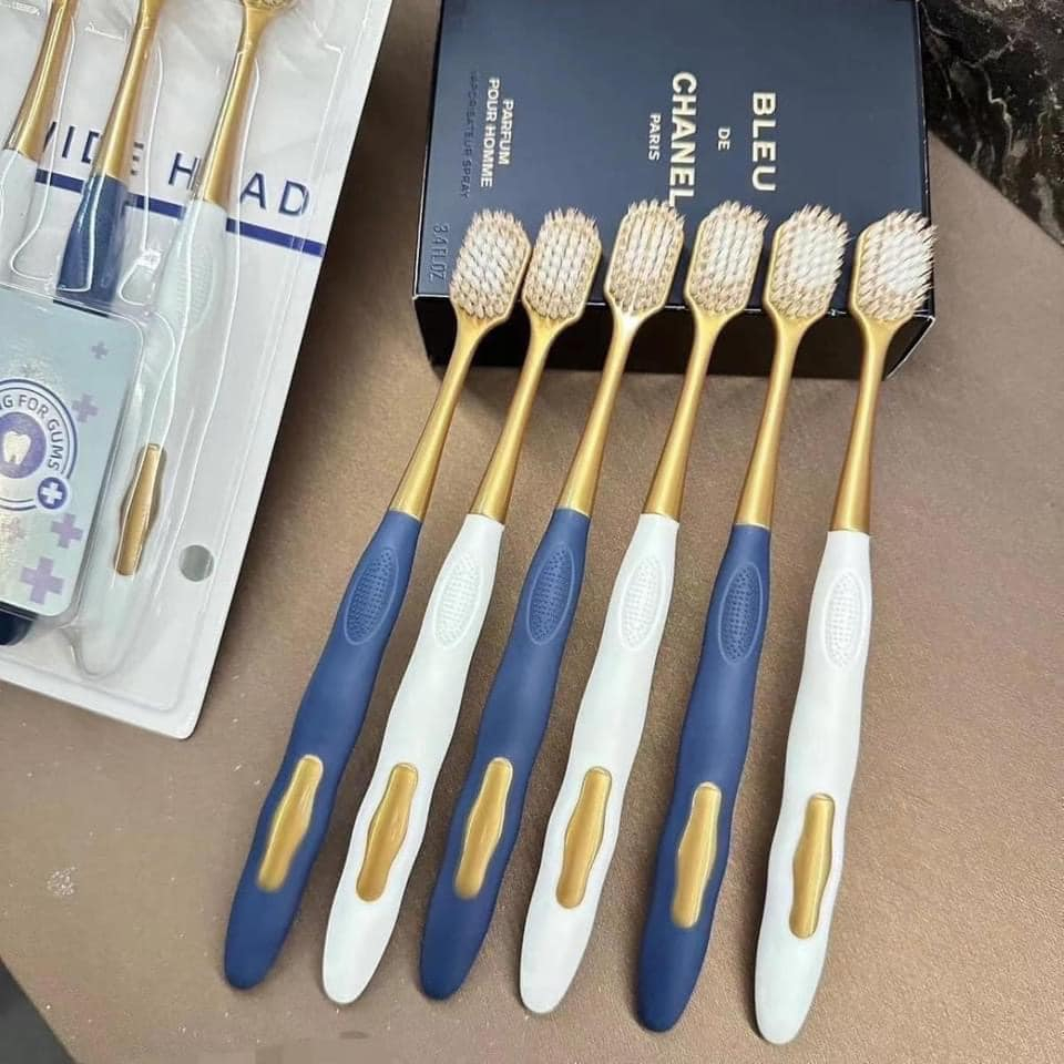 SET 6 BÀN CHẢI ĐÁNH RĂNG MỚI LÔNG MỀM MẠI, MẬT ĐỘ LÔNG DÀY, SIÊU ÊM ÁI