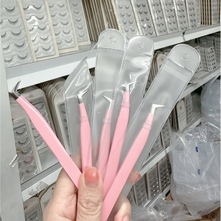 Nhíp nhọn gắn mi mũi cong