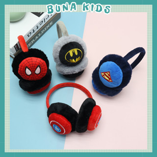  Chụp tai giữ ấm mùa đông siêu nhân bịt tai người nhện tai nghe giữ ấm ultraman Bunakids PK48 