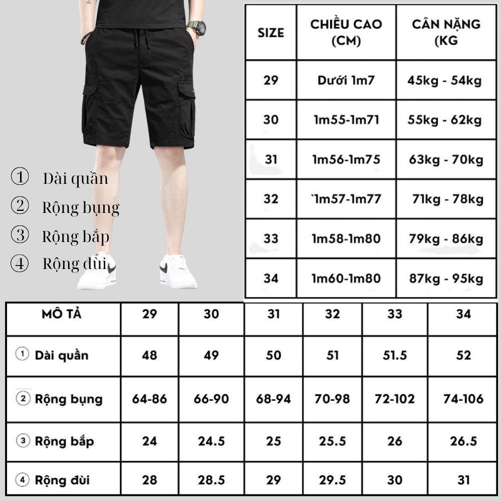 Quần short nam kaki túi hộp GOZIN chất vải kaki cotton co giãn mềm mịn thoáng mát phom rộng