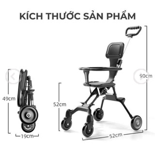 Xe đẩy du lịch gấp gọn 520