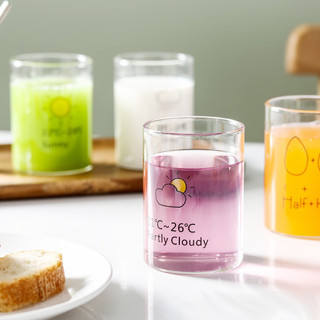 Cốc sinh tố thủy tinh thời tiết 350ml, Cốc thủy tinh chịu nhiệt cao cấp borosilicate